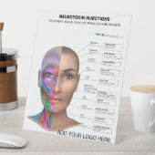 Neurotoxine Injectiepunten Reclamebord Met Voetstuk (Insitu)