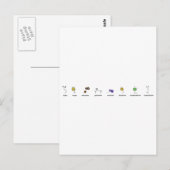 Neurotransmitter Parade Briefkaart (Voorkant / Achterkant)