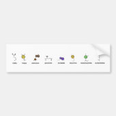 Neurotransmitter Parade Bumpersticker (Voorkant)