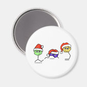 Neurotransmitters in Santa Hats Magneet (Voorkant / Achterkant)