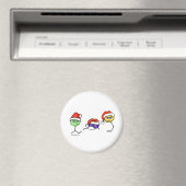 Neurotransmitters in Santa Hats Magneet (Insitu (Vaatwasser))