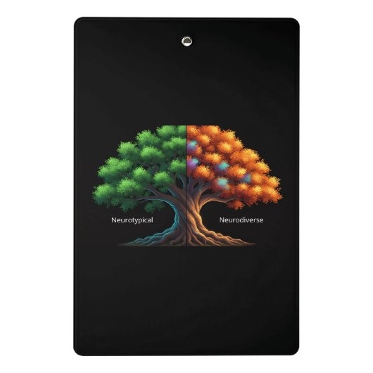Neurotypical vs. Neurodiverse Mini Klembord (Achterkant)