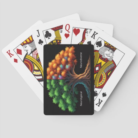 Neurotypical vs. Neurodiverse Pokerkaarten (Achterkant)