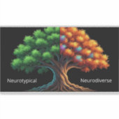 Neurotypical vs. Neurodiverse Sticker (Voorkant)