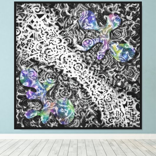 Neurotypisch Canvas Afdruk (Insitu (Houten vloer))