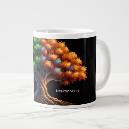 Neurotypisch vs. Neurodivers Grote Koffiekop (Voorkant rechts)