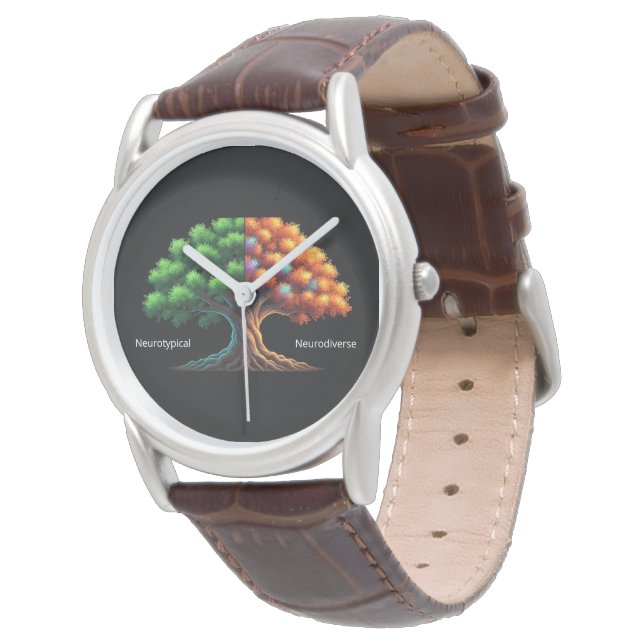 Neurotypisch vs. Neurodivers Horloge (Gekanteld)