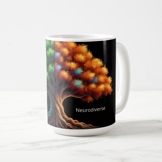 Neurotypisch vs. Neurodivers Koffiemok (Voorkant rechts)
