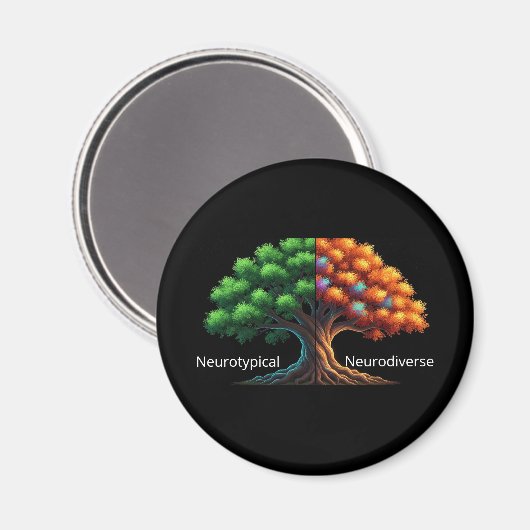 Neurotypisch vs. Neurodivers Magneet (Voorkant / Achterkant)