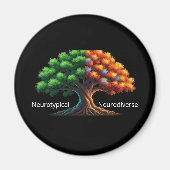 Neurotypisch vs. Neurodivers Magneet (Voorkant)