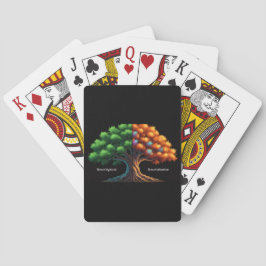 Neurotypisch vs. Neurodivers Pokerkaarten