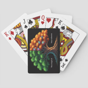 Neurotypisch vs. Neurodivers Pokerkaarten