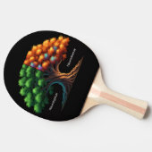 Neurotypisch vs. Neurodivers Tafeltennisbatje (Zijkant)