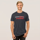 Neurotypische gekraste divergente neurodiversiteit Tri-Blend shirt (Voorkant volledig)