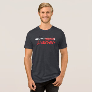 Neurotypische gekraste divergente neurodiversiteit Tri-Blend shirt