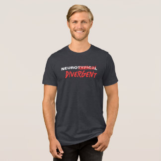 Neurotypische gekraste divergente neurodiversiteit Tri-Blend shirt