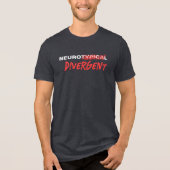 Neurotypische gekraste divergente neurodiversiteit Tri-Blend shirt (Voorkant)