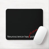 Neurowetenschap heeft "actie" potentieel mousepad muismat (Met muis)
