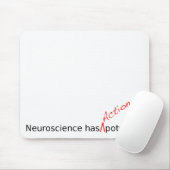 Neurowetenschap heeft "actie" potentieel mousepad muismat (Met muis)