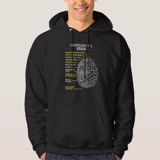 neurowetenschapper hersenneurologie neuroloog hoodie (Voorkant)