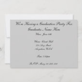 Neurse Graduation Invitations Retro Pink Black 201 Kaart (Achterkant)