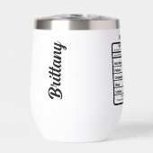 Neurse Nutrition Facts Funny (Voorkant)