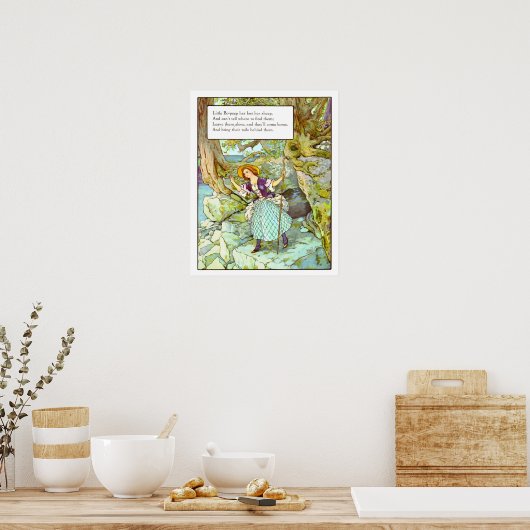  Neursery Print - Little Bo-Peep (Keuken)