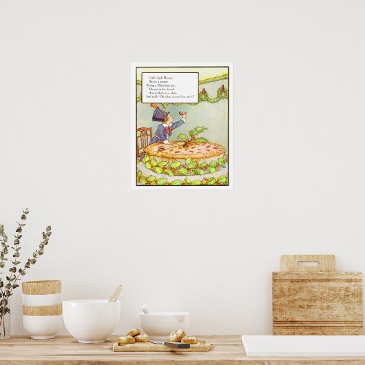  Neursery Print - Little Jack Horner (Keuken)