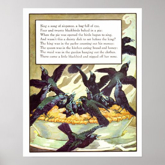  Neursery Print - Zing een zong van xpence (Voorkant)