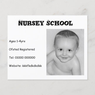 Neursery School/Nanny/Childminder Flyer