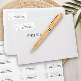 Neursery Stars Roze Wit Rendeladres Etiket