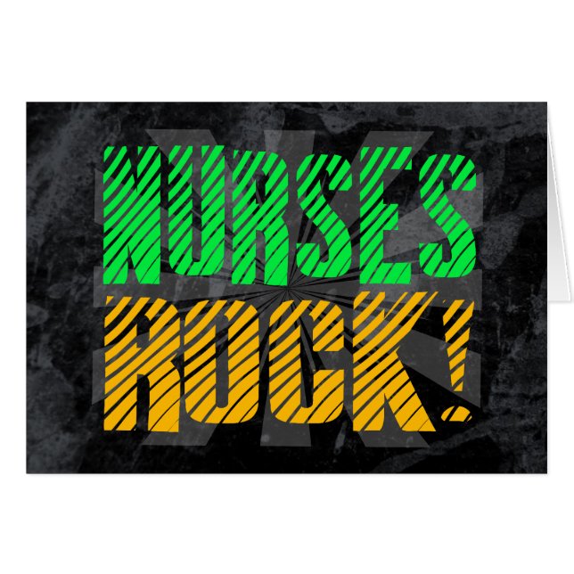 Neurses Rock, Oranje en Green Fun (Voorkant Horizontaal)