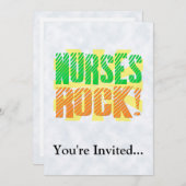 Neurses Rock, Oranje en Green Fun Kaart (Voorkant / Achterkant)