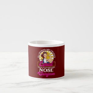 Neus Chirurg Meisje Neuscorrectie Cosmetisch Grapp Espresso Kop