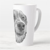 Neus naar hart latte mok (Rechterhoek)