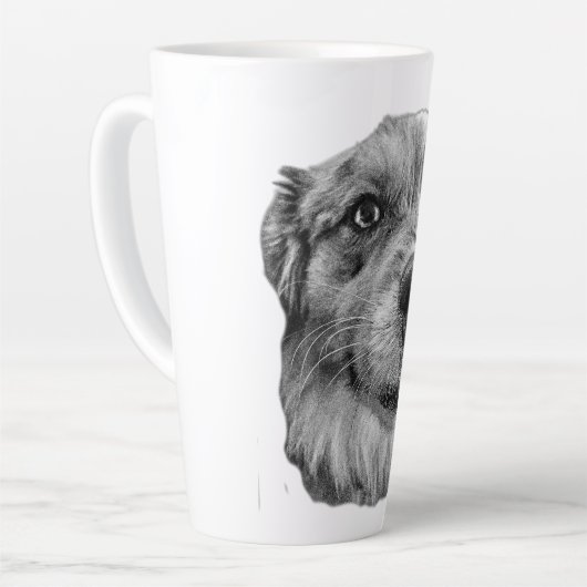 Neus naar hart latte mok (Linkerhoek)