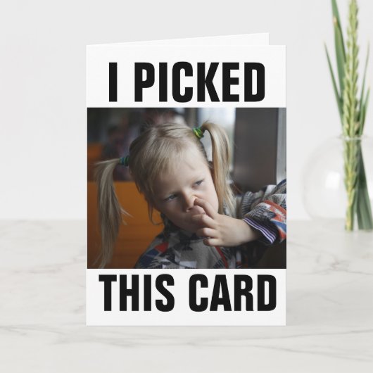 NEUS PULK MEISJE GRAPPIGE VERJAARDAGSKAARTEN KAART (Voorkant)