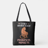 Neusaap Grappige Langneusapen Tote Bag (Achterkant)