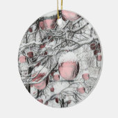 neusbomen met ornamenten tekening (Links)