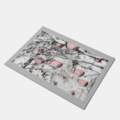  neusbomen met ornamenten tekening deurmat (Schuin)