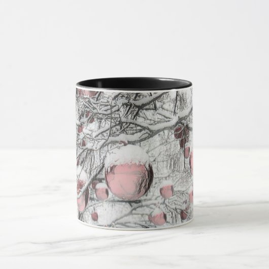  neusbomen met ornamenten tekening mok (Midden)