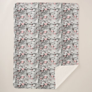  neusbomen met ornamenten tekening sherpa deken