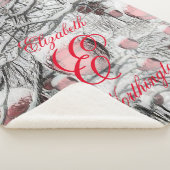  neusbomen met ornamenten tekening sherpa deken (3/4)