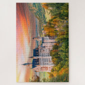 Neuschwainstein sunset in Germany, Beieren puzzle Legpuzzel (Verticaal)