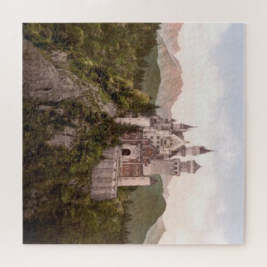 NEUSCHWANSTEIN BAVARIA DUITSLAND MOUNTAIN CASTLE LEGPUZZEL (Horizontaal)