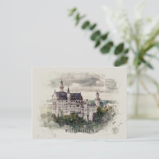 Neuschwanstein Briefkaart (Staand voorkant)