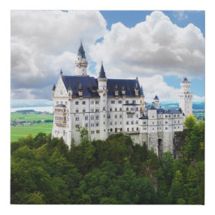 Neuschwanstein Castle Bavaria Duitsland Foto Imitatie Canvas Print