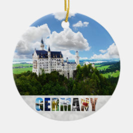 Neuschwanstein Castle Bavaria Duitsland Foto Keramisch Ornament