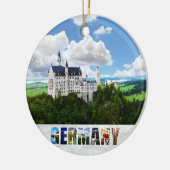 Neuschwanstein Castle Bavaria Duitsland Foto Keramisch Ornament (Links)