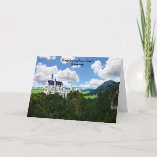 Neuschwanstein Castle Bavaria Duitsland Fotografie Kaart (Voorkant)